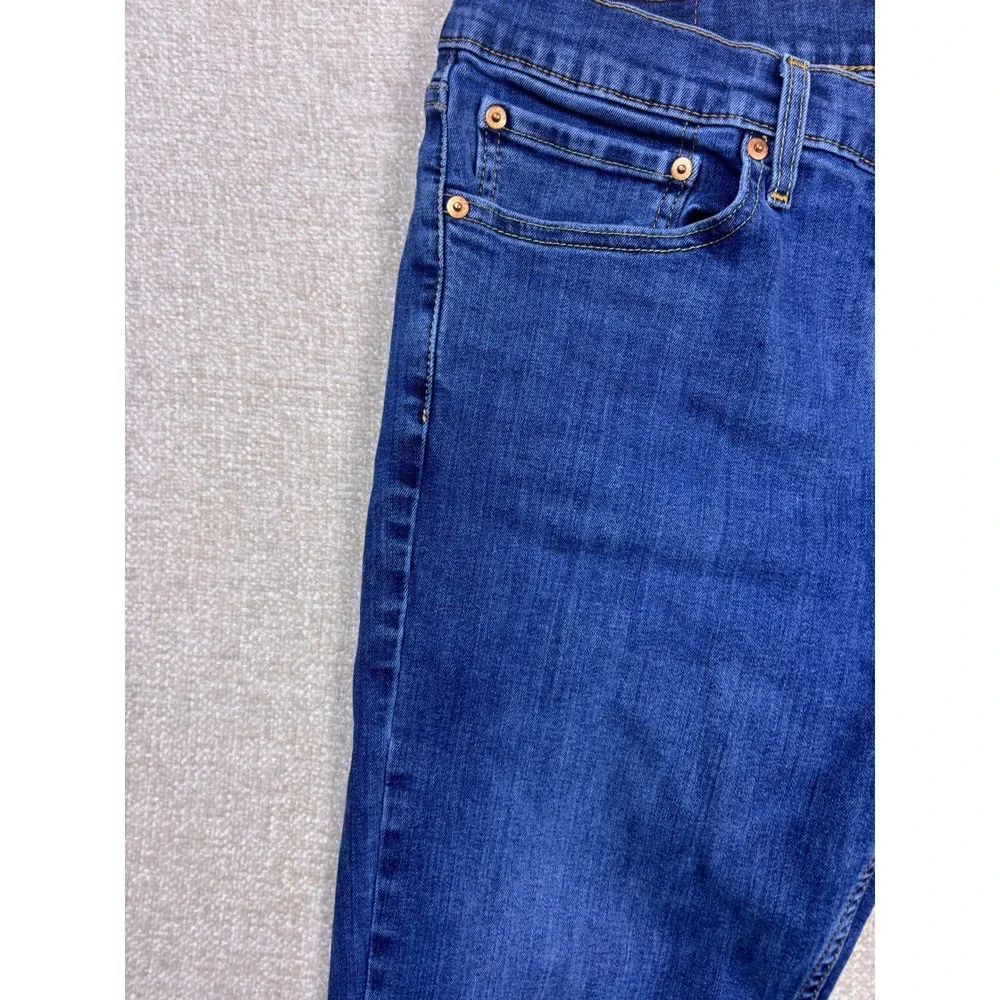 Levis 511 Slim Fit Jeans Mens 34x32 Medium Wash Blue Stretch Denim 04511-1907